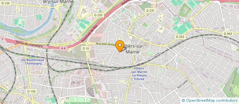 localisation de l'entreprise LOUP  BEGAT  VILLIERS-SUR-MARNE