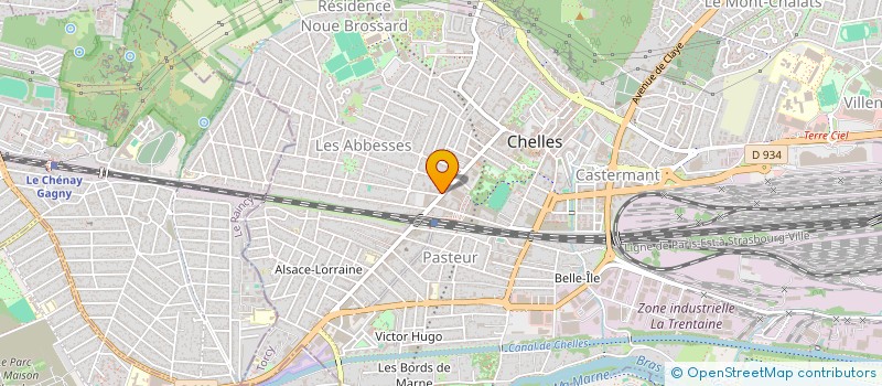 localisation de l'entreprise LOUP COUVERTURE à CHELLES