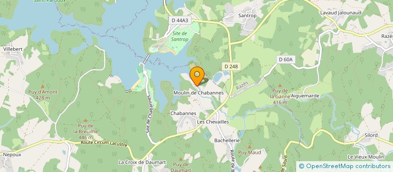 localisation de l'entreprise LOUP DE CHABANNES à COMPREIGNAC