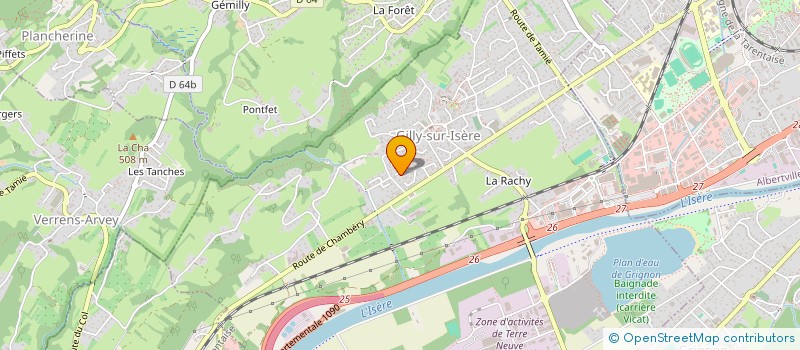 localisation de l'entreprise LOUP DES CIMES  GILLY-SUR-ISERE