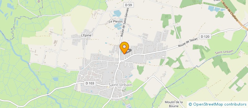 localisation de l'entreprise LOUP DES MERS  SAINT-URBAIN