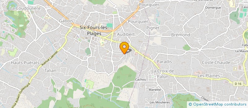 localisation de l'entreprise LOUP FOOTBALL CLUB à SIX-FOURS-LES-PLAGES