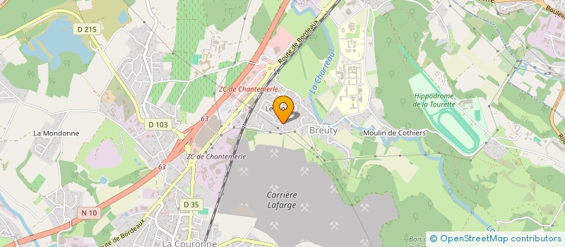 localisation de l'entreprise LOUP LIGNE à LA COURONNE