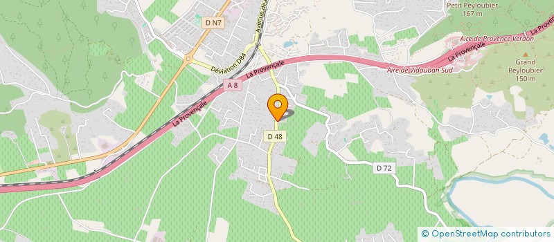 localisation de l'entreprise LOUPALINE  VIDAUBAN