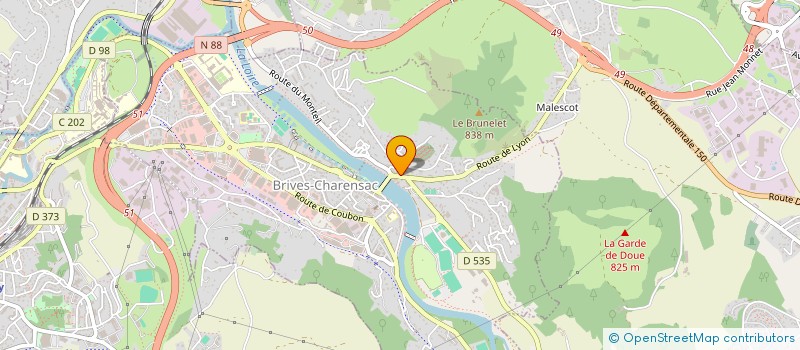 localisation de l'entreprise LOUPAUCHA  BRIVES-CHARENSAC