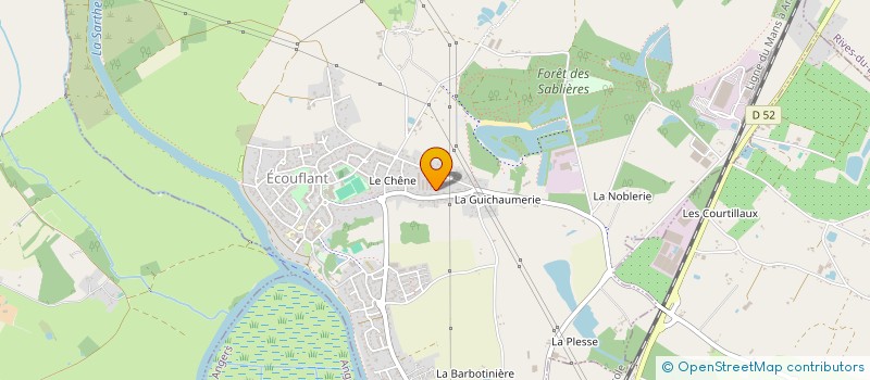 localisation de l'entreprise LOUPBLANC  ECOUFLANT