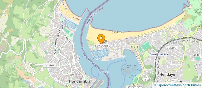 localisation de l'entreprise LOUPBRIG à HENDAYE