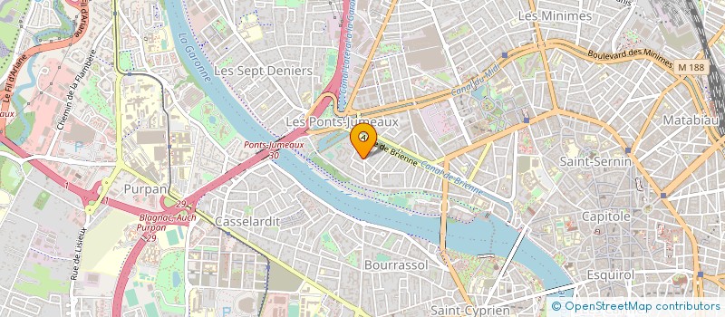 localisation de l'entreprise LOUPIAC J P ET LOUPIAC ROUX N à TOULOUSE