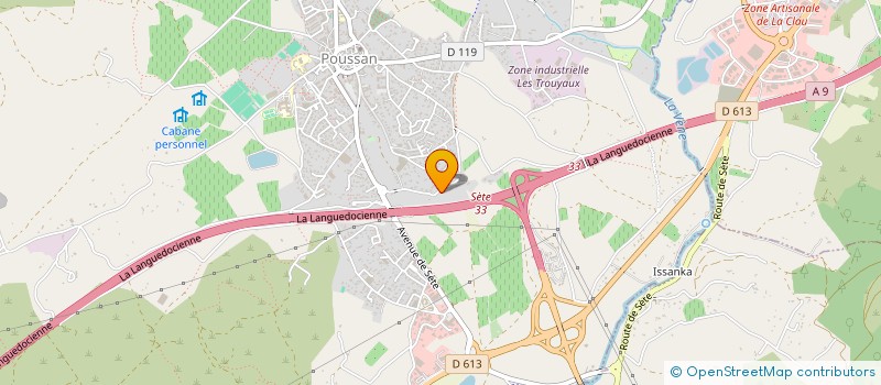 localisation de l'entreprise LOUPIAN  POUSSAN