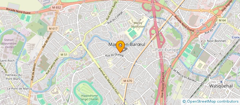 localisation de l'entreprise LOUPIE-DUQUESNE à MARCQ-EN-BARŒUL