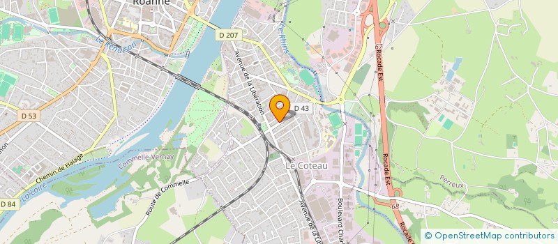 localisation de l'entreprise LOUPIMO  LE COTEAU