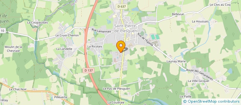 localisation de l'entreprise LOUPIOTE  MESNIL-ROC'H