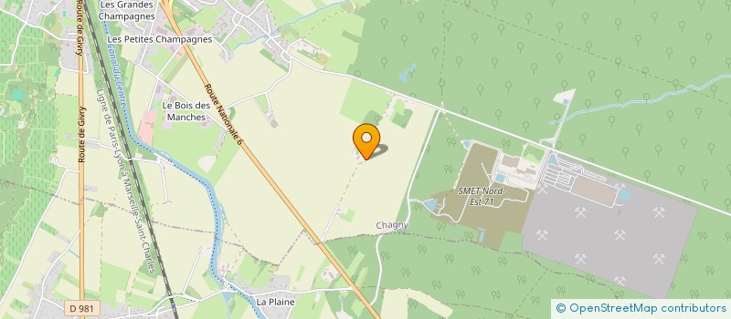 localisation de l'entreprise LOUPO  CHAGNY