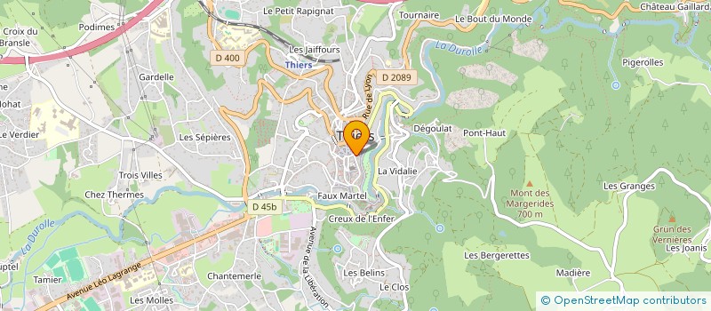 localisation de l'entreprise LOUPO  THIERS