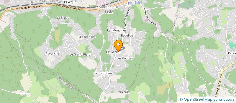 localisation de l'entreprise LOUPROU  MARSAC-SUR-L'ISLE