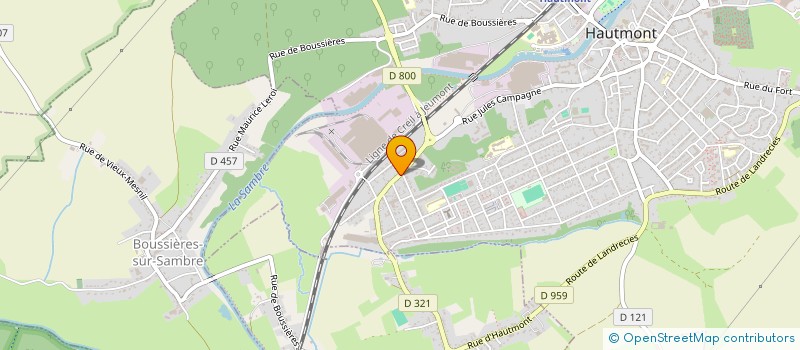 localisation de l'entreprise LOUPS à HAUTMONT