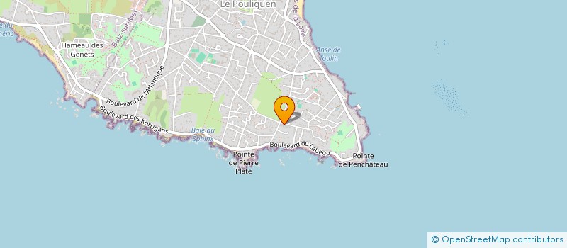 localisation de l'entreprise LOUPS DE MER  LE POULIGUEN