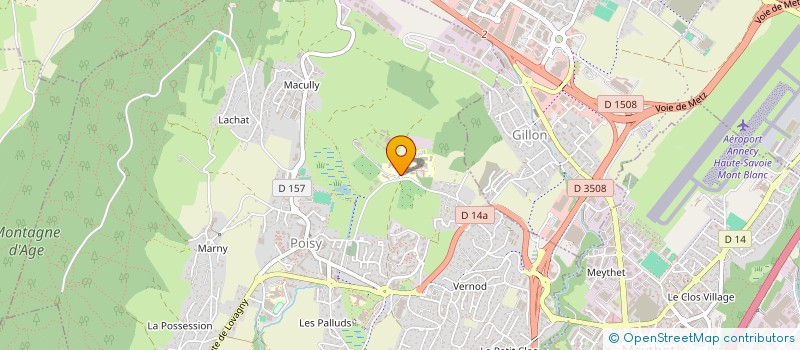 localisation de l'entreprise LOUPS ET JARDINS  POISY