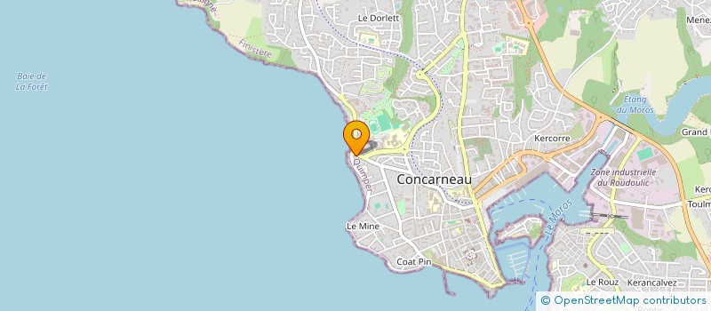 localisation de l'entreprise LOURALEX  CONCARNEAU