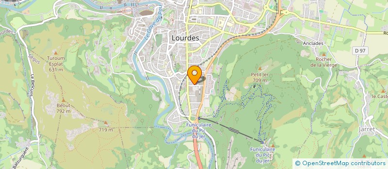 localisation de l'entreprise LOURDES BIGORRE BASKET CLUB à LOURDES