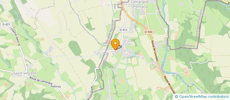 localisation de l'entreprise LOURDES ORIENTATION FORMATION  LAMARQUE-PONTACQ