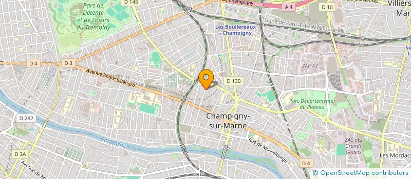 localisation de l'entreprise LOUREIRO ET RELVAS  CHAMPIGNY-SUR-MARNE