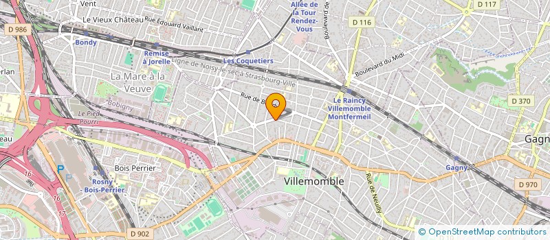 localisation de l'entreprise LOUREIRO MENUISERIE  VILLEMOMBLE