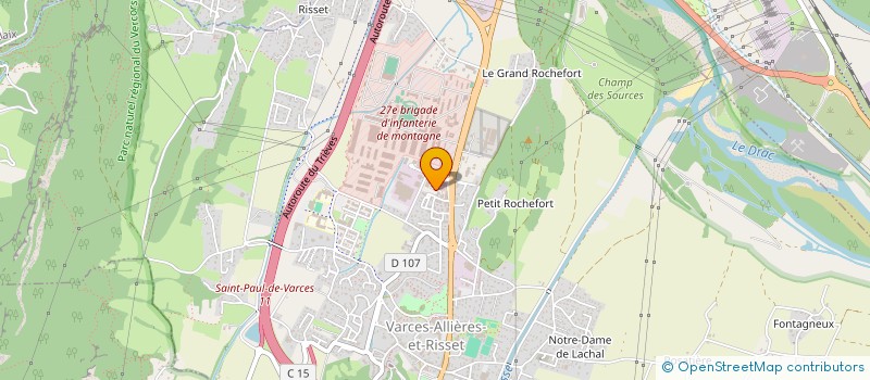 localisation de l'entreprise LOUREIRO TP  VARCES-ALLIERES-ET-RISSET
