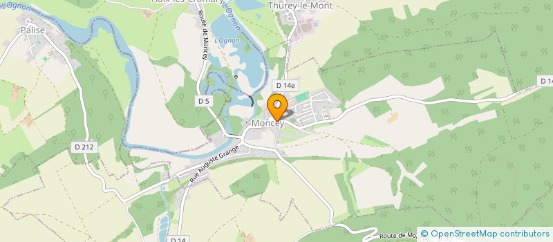 localisation de l'entreprise LOURELI  MONCEY