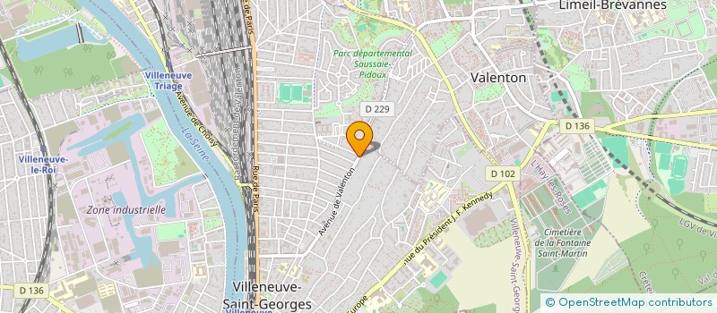 localisation de l'entreprise LOURENCO SARL  VILLENEUVE-SAINT-GEORGES