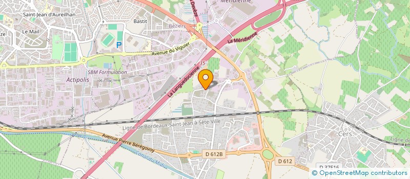 localisation de l'entreprise LOURIAC  VILLENEUVE-LES-BEZIERS