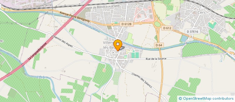 localisation de l'entreprise LOURIAC MACONNERIE RENOVATION à VILLENEUVE-LES-BEZIERS