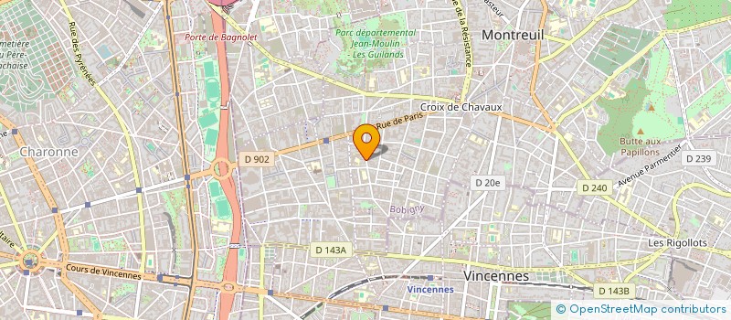 localisation de l'entreprise LOURIMA  MONTREUIL