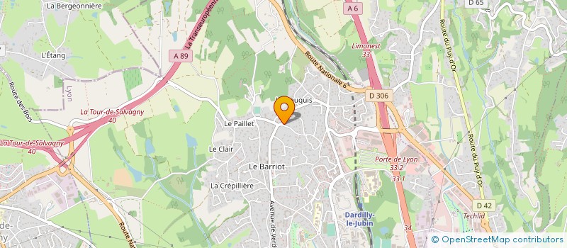 localisation de l'entreprise LOUS BAL  DARDILLY