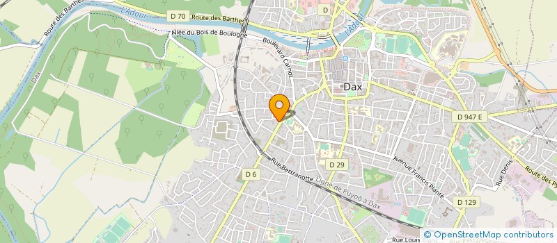 localisation de l'entreprise LOUS CHARNEGOUS à DAX