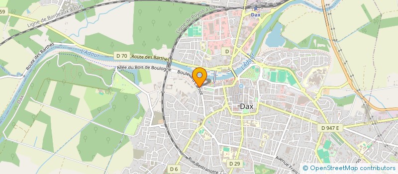 localisation de l'entreprise LOUS CHIOULAYRES à DAX