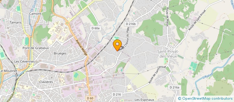 localisation de l'entreprise LOUS GALOPAIRES CEVENOLS  ALES