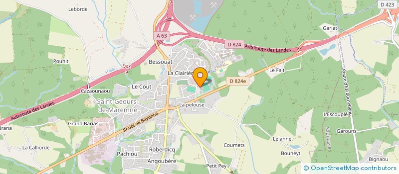 localisation de l'entreprise LOUS MAROUS PELOTE à SAINT-GEOURS-DE-MAREMNE