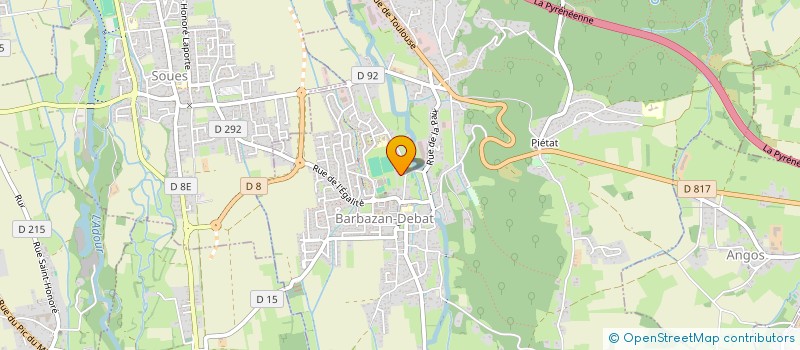 localisation de l'entreprise LOUS PEDESCAUS  BARBAZAN-DEBAT