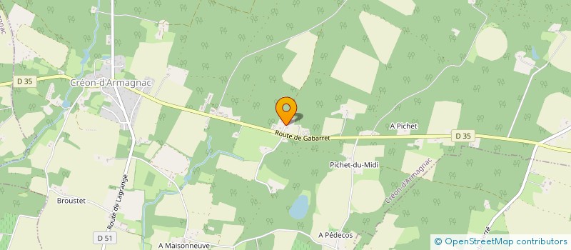 localisation de l'entreprise LOUS PETITS LANUSQUETS  CREON-D'ARMAGNAC