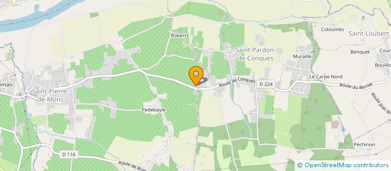 localisation de l'entreprise LOUS PINHADAS DES FRAIRES  LEOGEATS