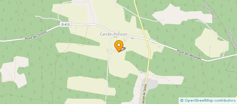 localisation de l'entreprise LOUS PITCHOUNS DE LA CRABE  CARCEN-PONSON