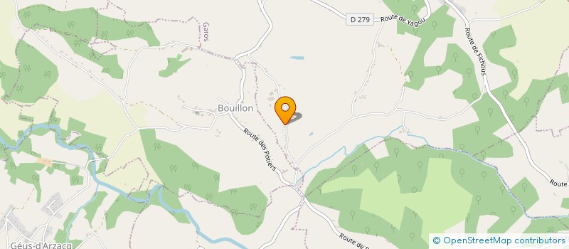 localisation de l'entreprise LOUS TOUPIES DE GAROS  GAROS