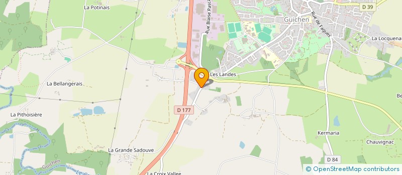 localisation de l'entreprise LOUSAC  GUICHEN