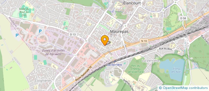 localisation de l'entreprise LOUSAV  ELANCOURT