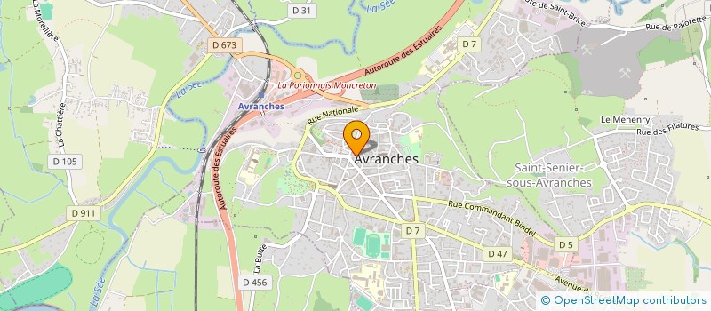 localisation de l'entreprise LOUSELAU IMMOBILIER  AVRANCHES