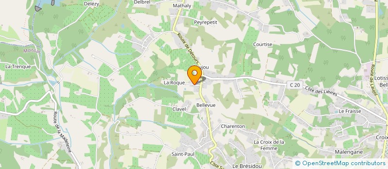 localisation de l'entreprise LOUSSERT ORGANIQUES  MONTESQUIEU