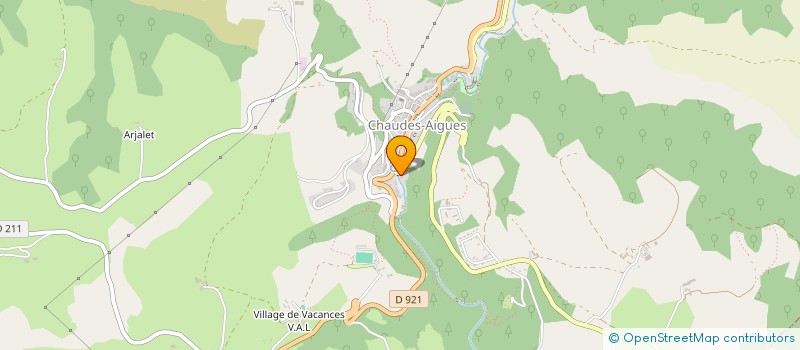 localisation de l'entreprise LOUSTAL à CHAUDES-AIGUES
