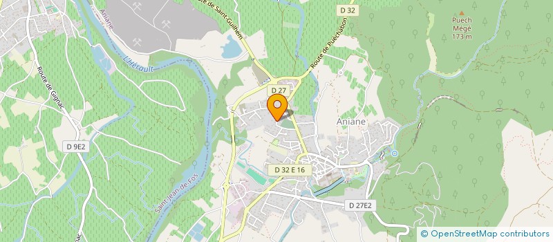 localisation de l'entreprise LOUSTAL  ANIANE