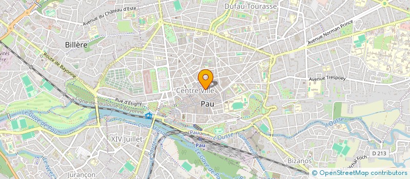 localisation de l'entreprise LOUSTALET CASTAY LATOUR SELARL NOTAIRES ASS à PAU